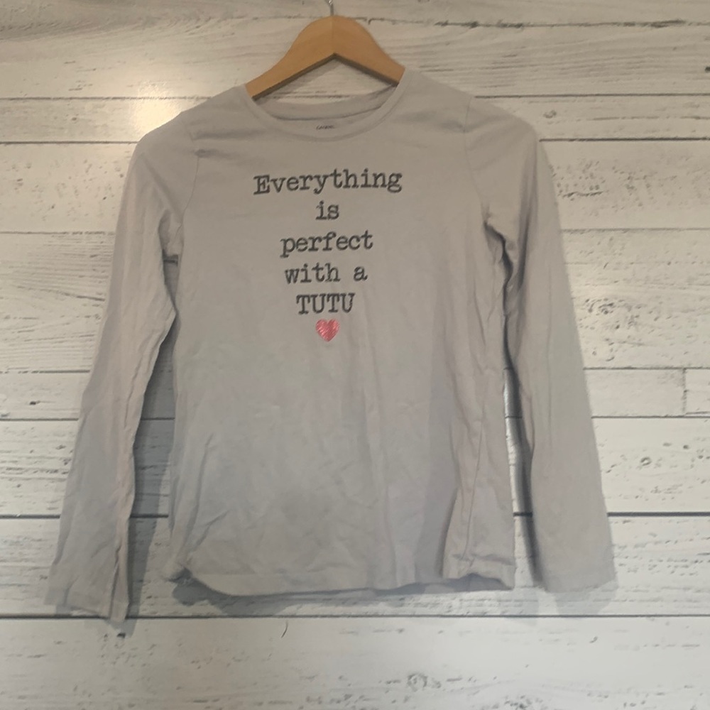 Girls Long Sleeve Shirt Everything Is Perfect With A Tutu